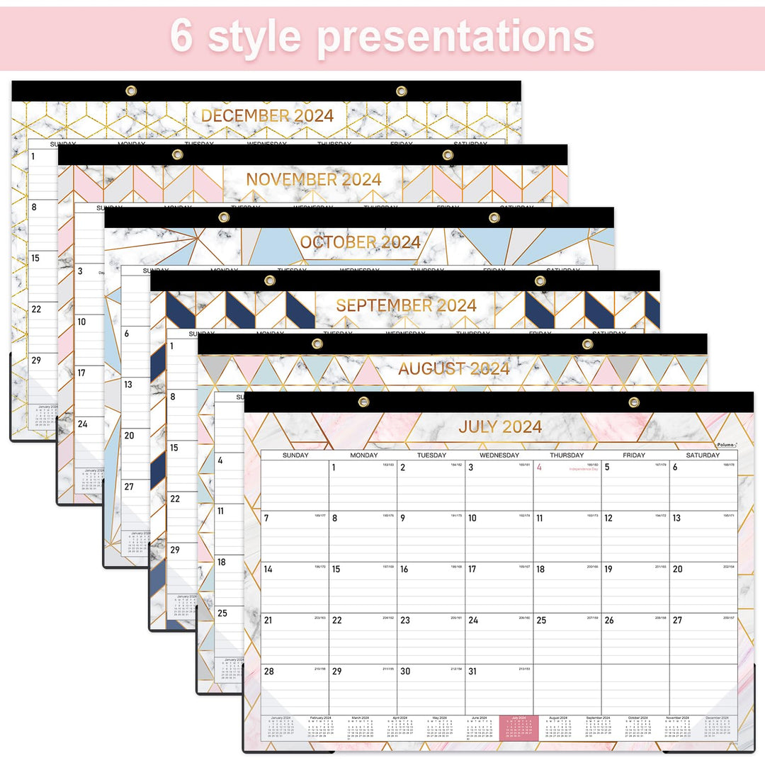 Desk Calendar 2025 - Monthly 2025 Desk Calendar, 12&#39;&#39; x 16.8, JAN 2025 - DEC 2025, 18 Monthly Wall Calendar, Large Ruled Blocks, Perfect for Planning and Organizing Your Home or Office