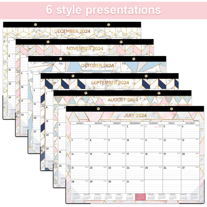 Desk Calendar 2025 - Monthly 2025 Desk Calendar, 12&#39;&#39; x 16.8, JAN 2025 - DEC 2025, 18 Monthly Wall Calendar, Large Ruled Blocks, Perfect for Planning and Organizing Your Home or Office