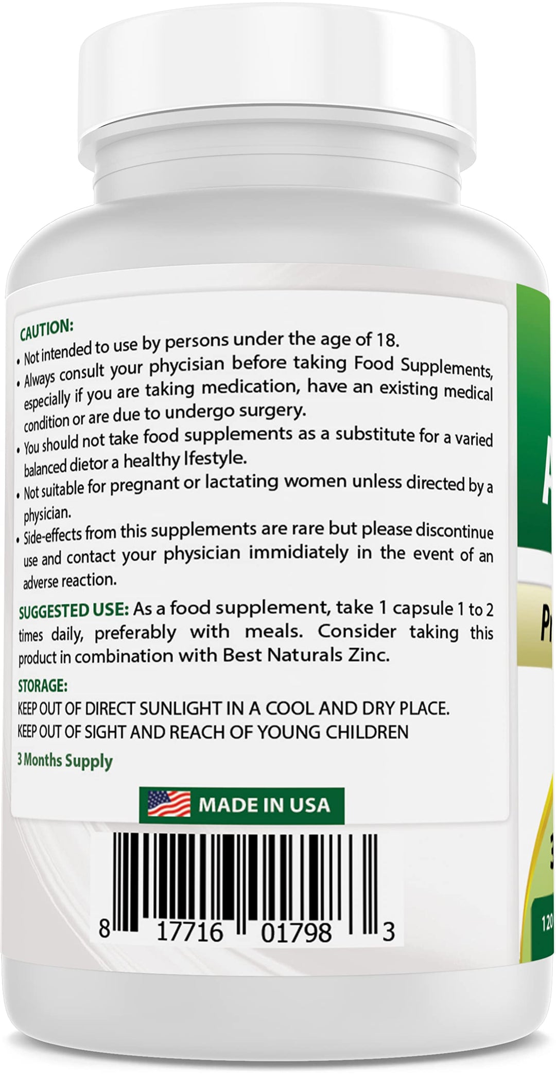 Astragalus Capsule, 1000 mg, 120 Count
