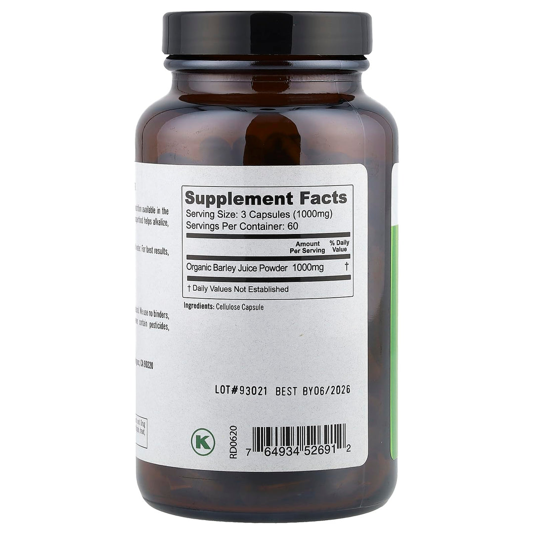 Pure Planet Just Barley, 180 Count