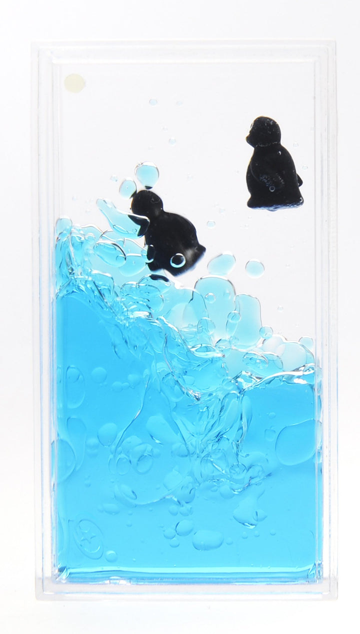 Liquid Penguin Paperweight | Calming and Relaxing Toy |