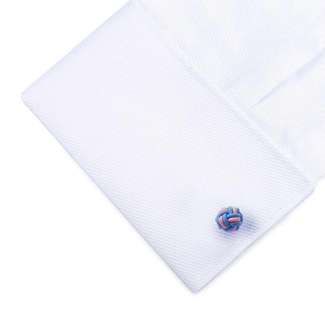 Silk Knot Fabric Cufflinks 5 Pairs Set for Mens/Womens Shirt Gift