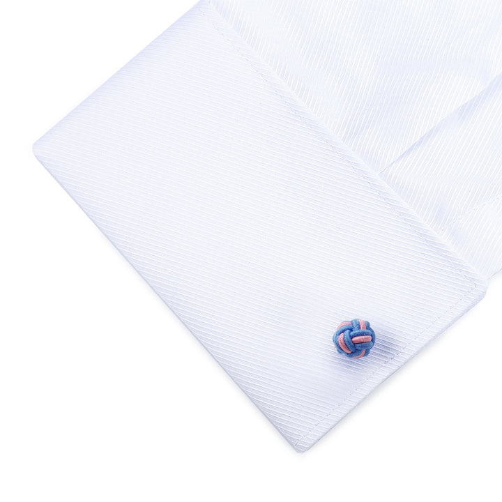 Silk Knot Fabric Cufflinks 5 Pairs Set for Mens/Womens Shirt Gift
