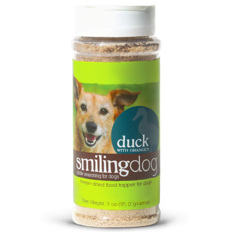 Kibble Seasoning – Freeze Dried Duck – Dog Food Topper for Picky Eaters – Grocery-Grade Fruits + Veggies – 3oz