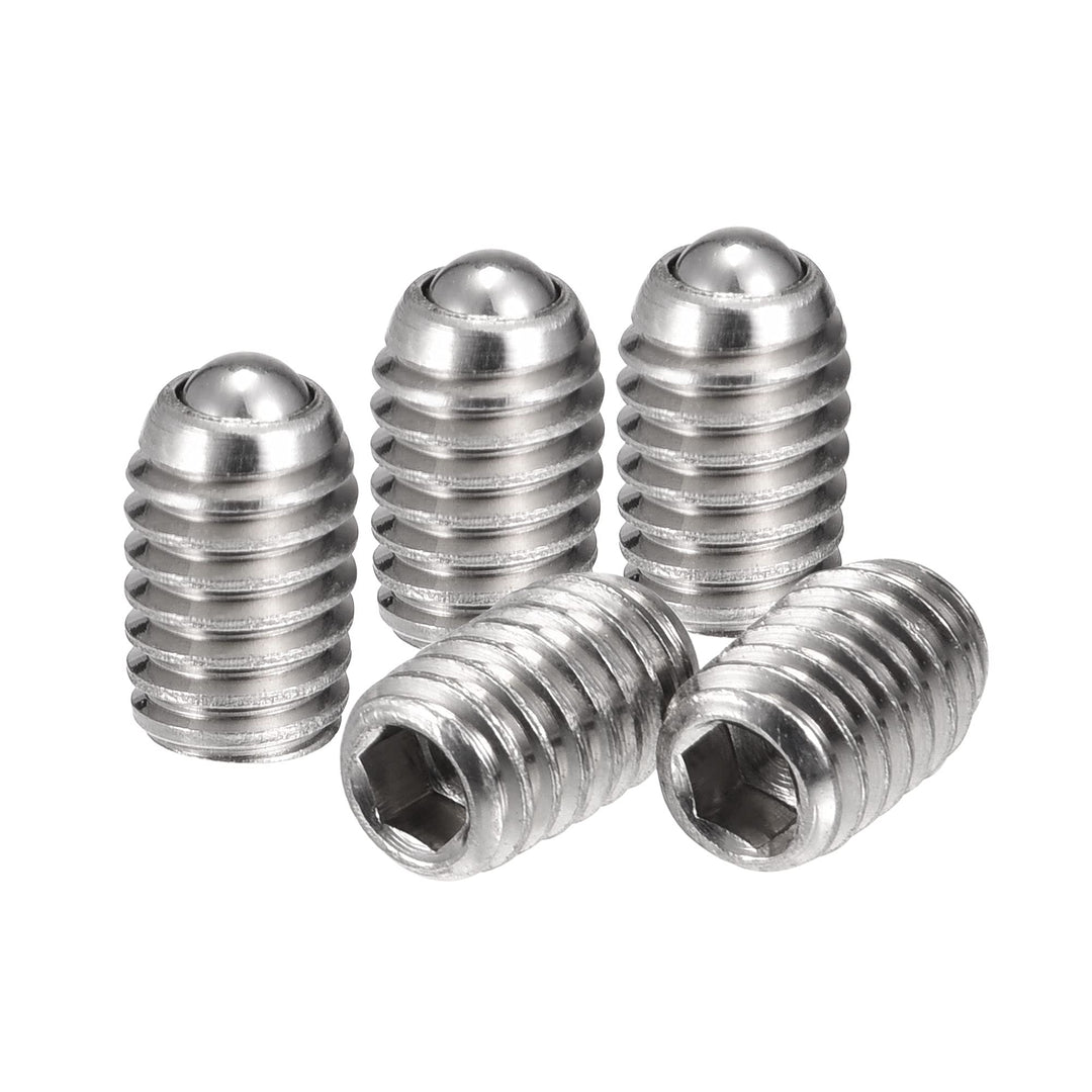 Ball Point Set Screws, M4 x 6mm 304 Stainless Steel Metric Spring Hex Socket Screw 20pcs