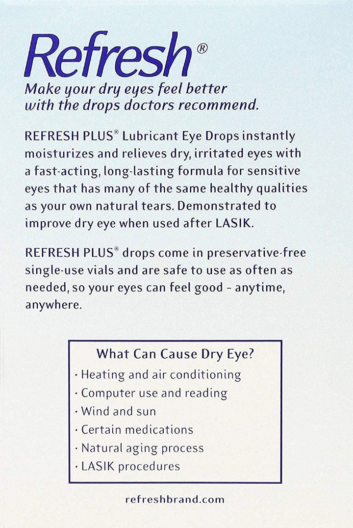 Refresh Plus Lubricant Eye Drops Long Lasting Relief Pl