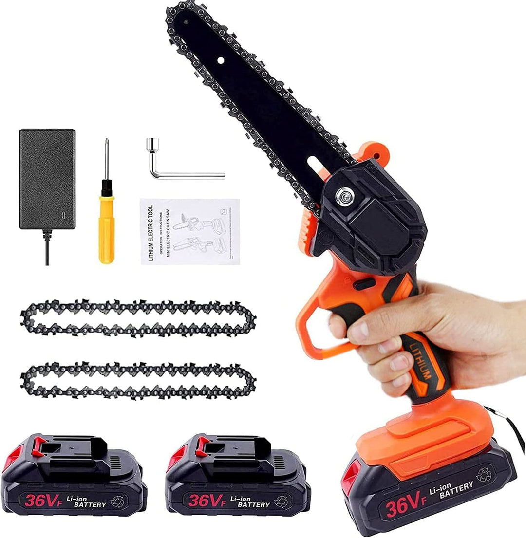 Mini Chainsaw Cordless, 6 Inch Battery Powered Chainsaw