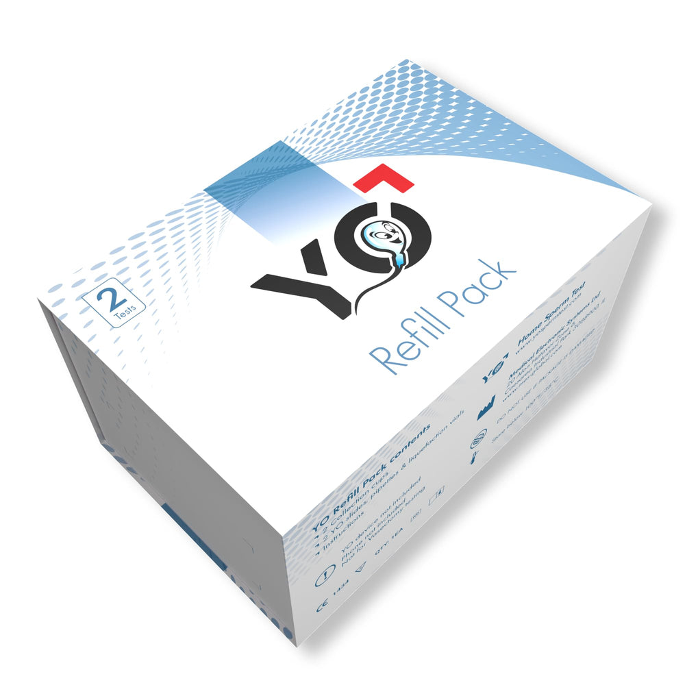 Refill Kit | 2 Additional Tests for Home Sperm Test | Motile Semen Analysis | Testing Device NOT Included - Refill Pack Only | Choose: 4 Pack, 2 Pack