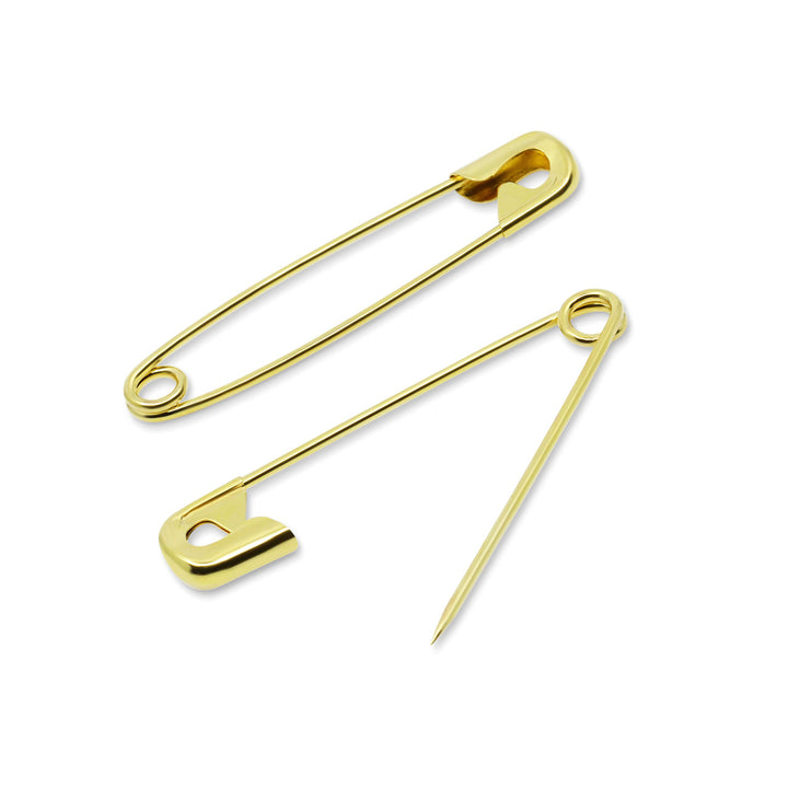 1466 Safety Pins, Brass, Size 3 (20-Count)