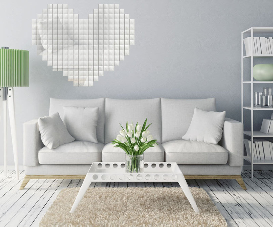 Micro Trader Self-Adhesive Real Glass Craft Mini Square Round Mirrors Mosaic Tiles 5 x 5mm