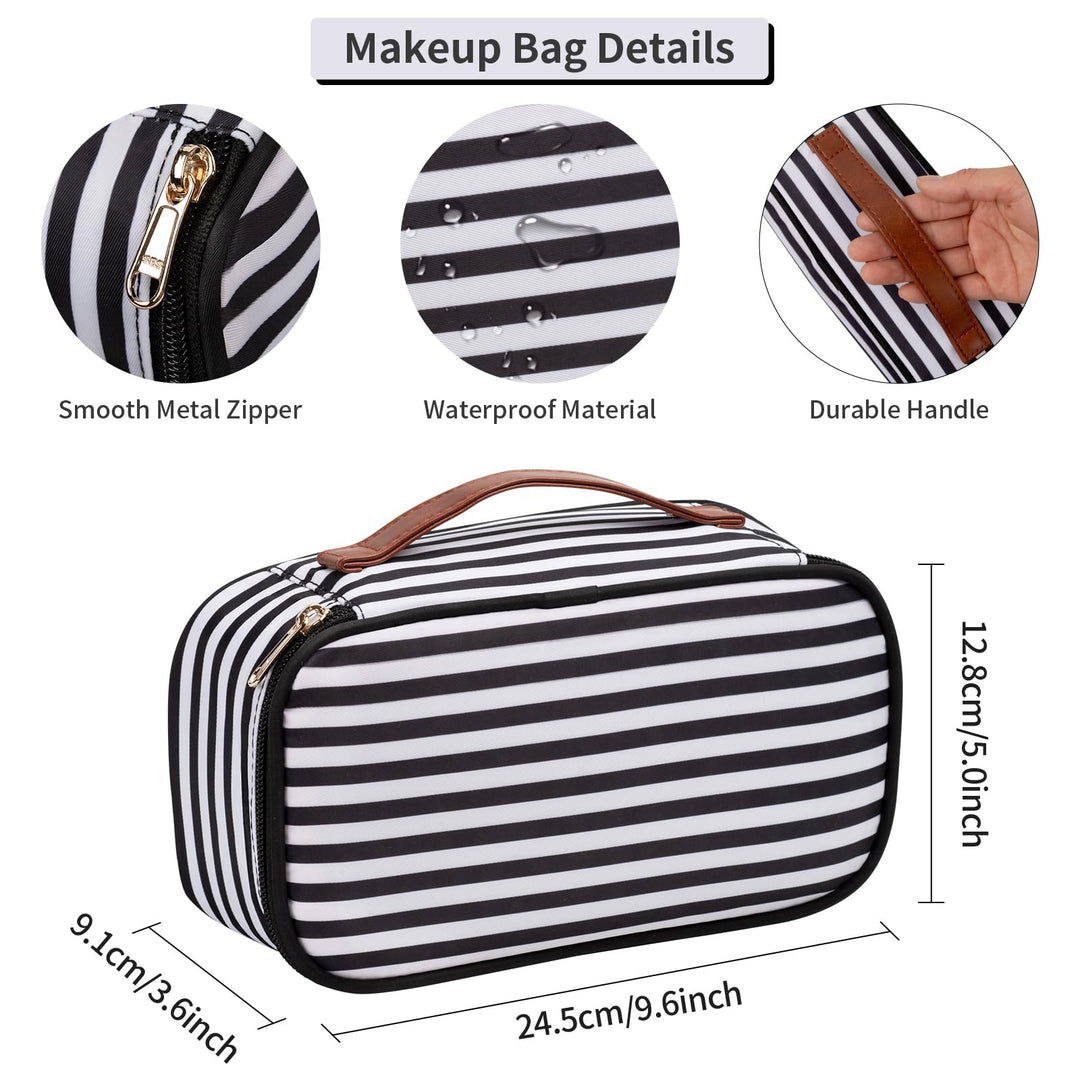 OCHEAL Small Cosmetic Bag,Portable Cute Travel Makeup B