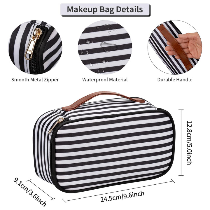OCHEAL Small Cosmetic Bag,Portable Cute Travel Makeup B