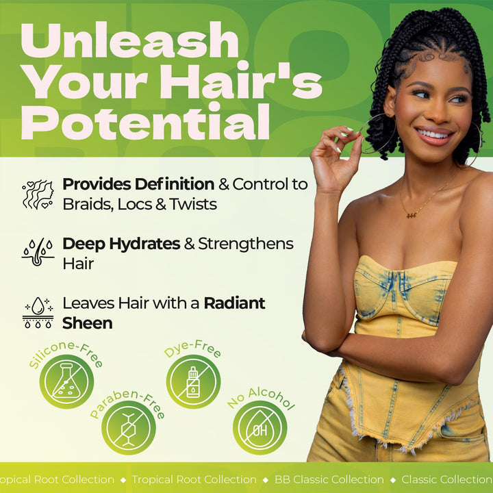 Bronner Brothers Tropical Roots Twist Cream, 6 Ounce