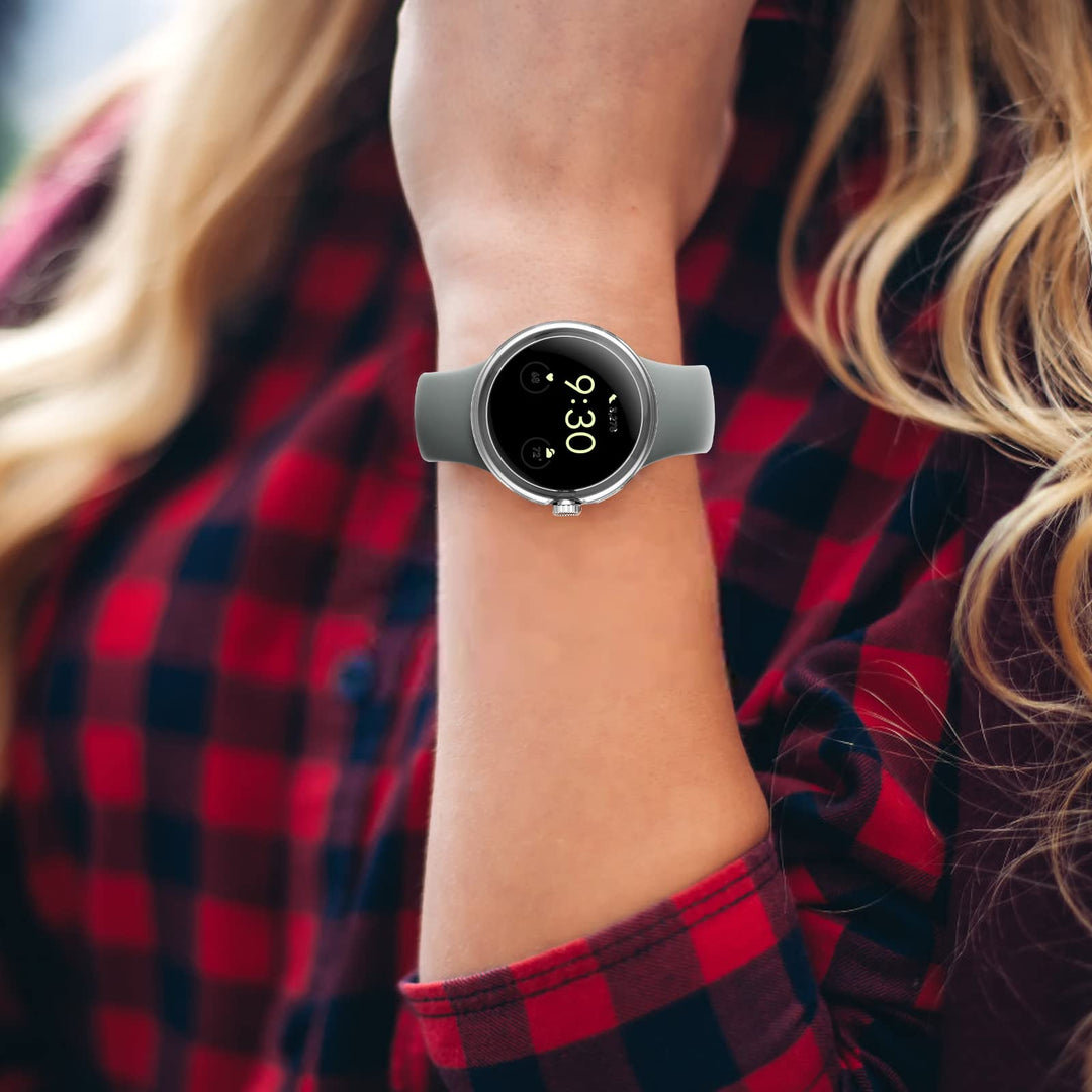4 Pack Case for Pixel Watch 3/2/1 41mm, Shockproof Hard PC Protective Cover, All-Around Edge Bumper Compatible with Pixel Watch 3/2/1 41mm