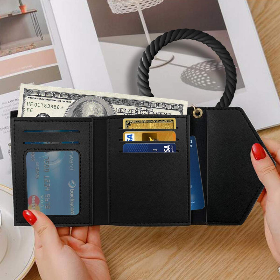 Idakekiy Wristlet Keychain, Silicon Key Ring Wallet Bra
