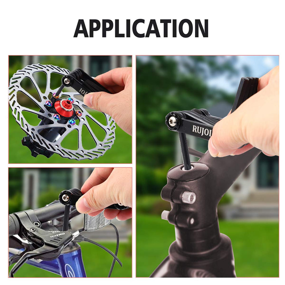 14-in-1 Bike Multi Tool with Chain Breaker Tool Kit,Bike Repair Tool Set with Allen,Torx Wrench,Phllips and Flat Screw.Bike Tool with Chain Quick Link for Mountain, Road Bicycle