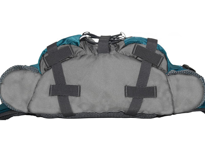Bp Vision Outdoor Fanny Pack Hiking Camping Biking Waterproof Waist Pack 2 Water Bottle Holder Sports Bag for Women and Men Orange