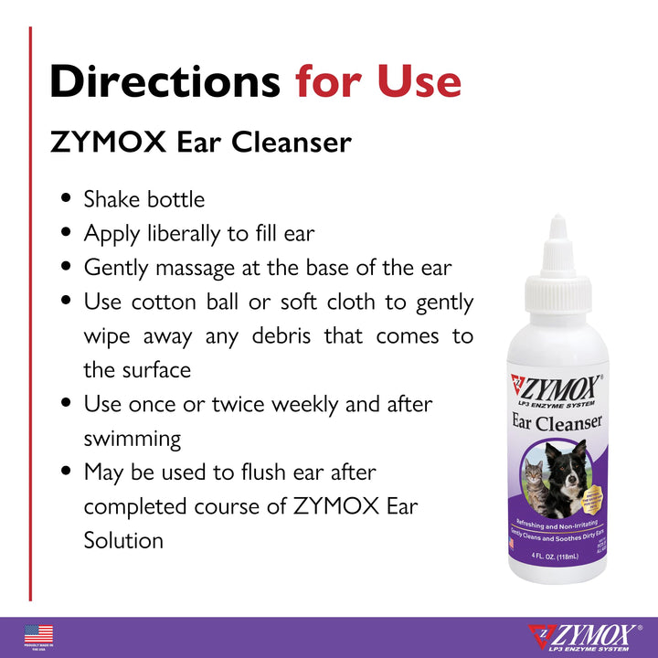 Ear Cleanser Solution for Dogs and Cats, 4oz
