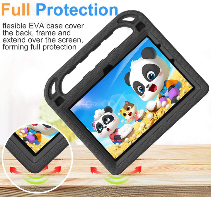 2021 All-New 10 Tablet 2021 Case - with Screen Protector, Shockproof Lightweight Kid-Proof Cover Handle Kids Case for All-New 10 inch Tablet(Only Fit 11th Generation, 2022 Release) - Rose