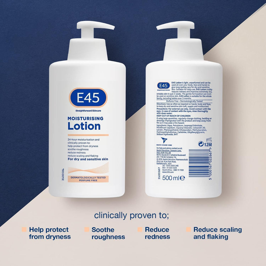 E45 Dermatological Moisturising Lotion, 16.91 Fl Oz (Pa