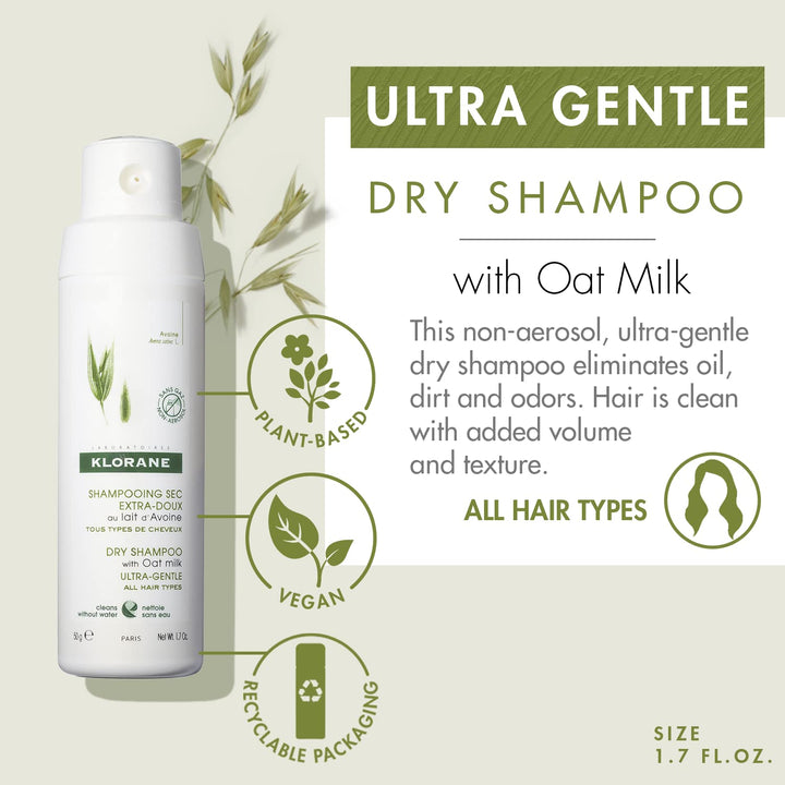 Gentle Dry Shampoo with Oat Milk - Non-Aerosol 1.7 oz.