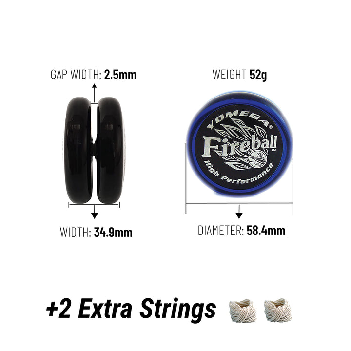 Yomega Fireball – High Performance Transaxle Yoyo, for 