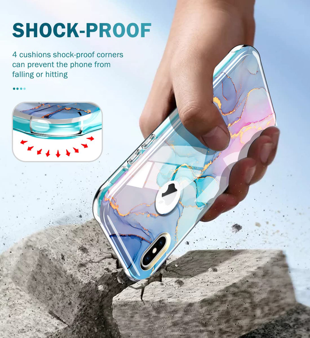 DT Compatible for iPhone Xs Max Case Built with Screen 