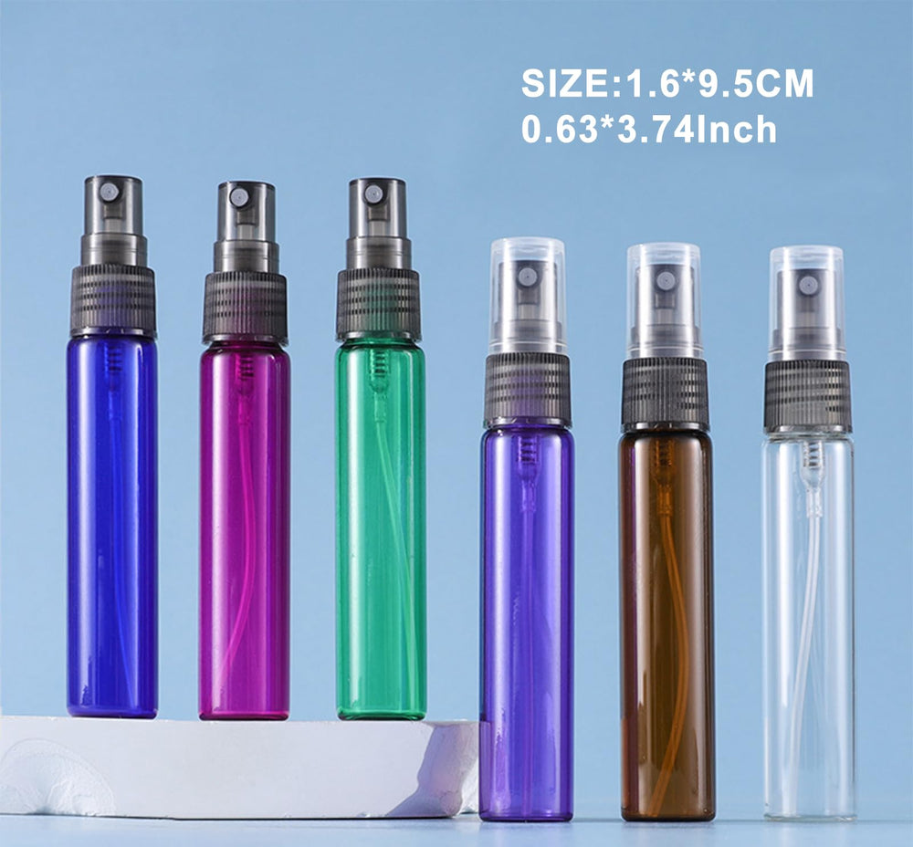 20 Pack Set 10ML Protable Refill Bulk Atomizer Spray Travel Perfume Bottle Hydrating Empty Bottle (Blue)