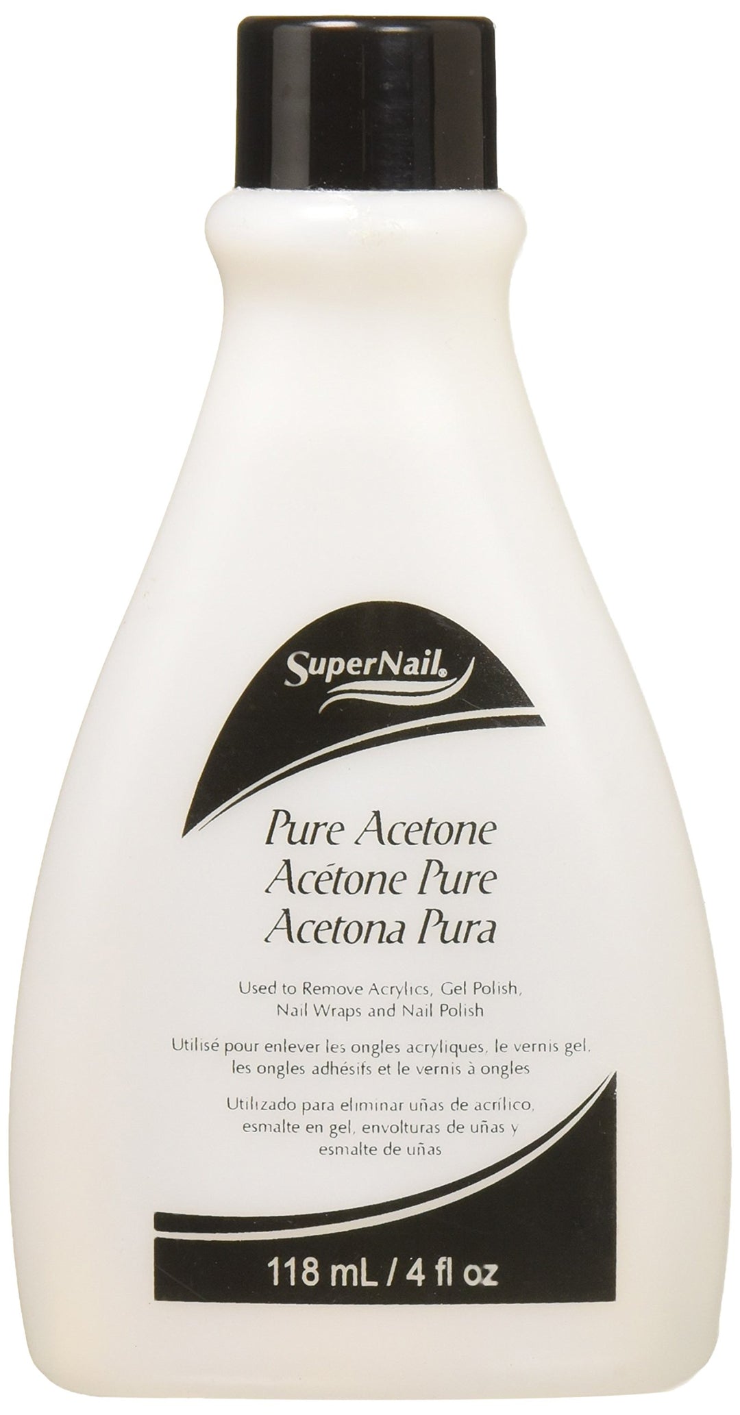 Super Nail Pure Acetone, 4 Fl Oz