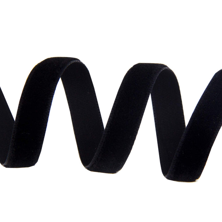 Black Velvet Ribbon 3/8 Black Premium Plush Velvet Woven Edge Velvet Ribbon for Christmas Tree,Gift Wrapping,Flower Bouquet,Wreath Decorations,Bow Making- 10 Yards