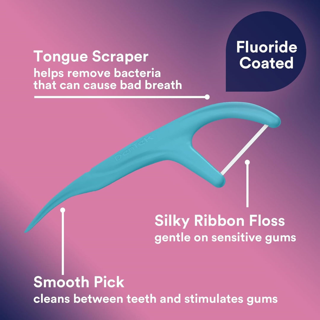Dentek Floss Picks Silk 90 Pieces Bagged