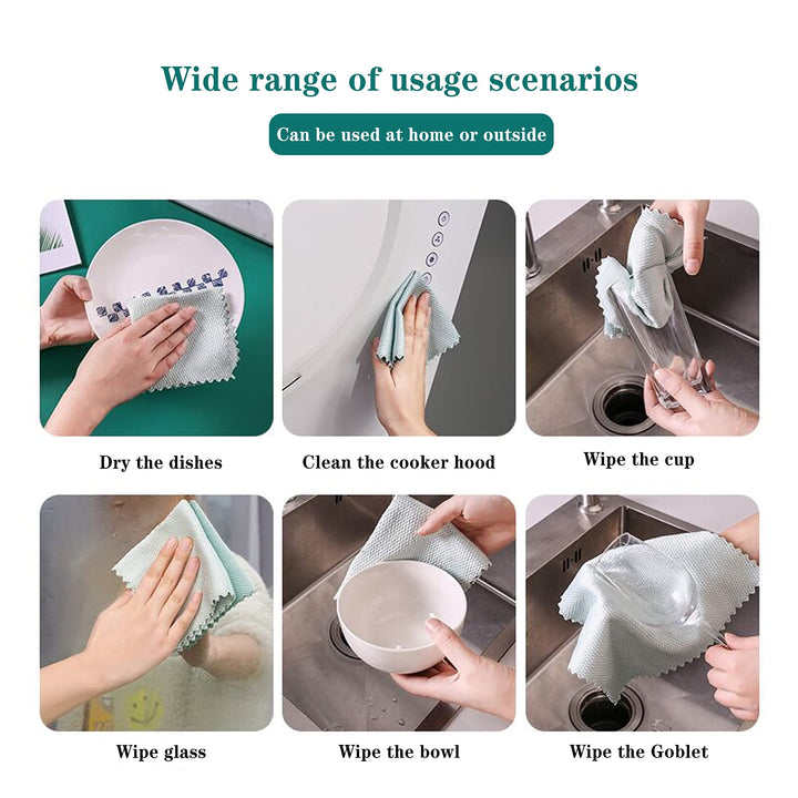 DyPinYise Fish Scale Microfiber Polishing Cleaning Clot