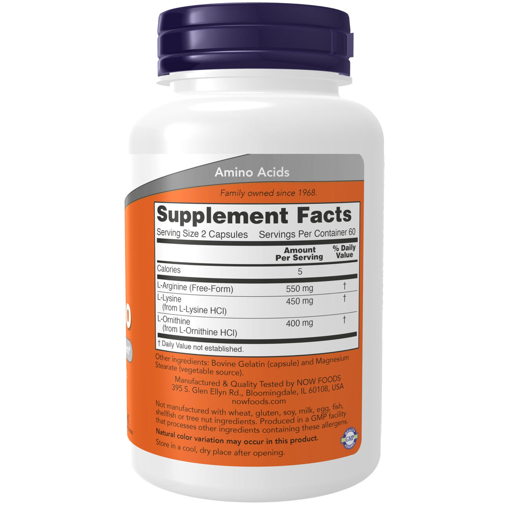 NOW Foods Supplements, Tri-Amino with L-Arginine, L-Orn