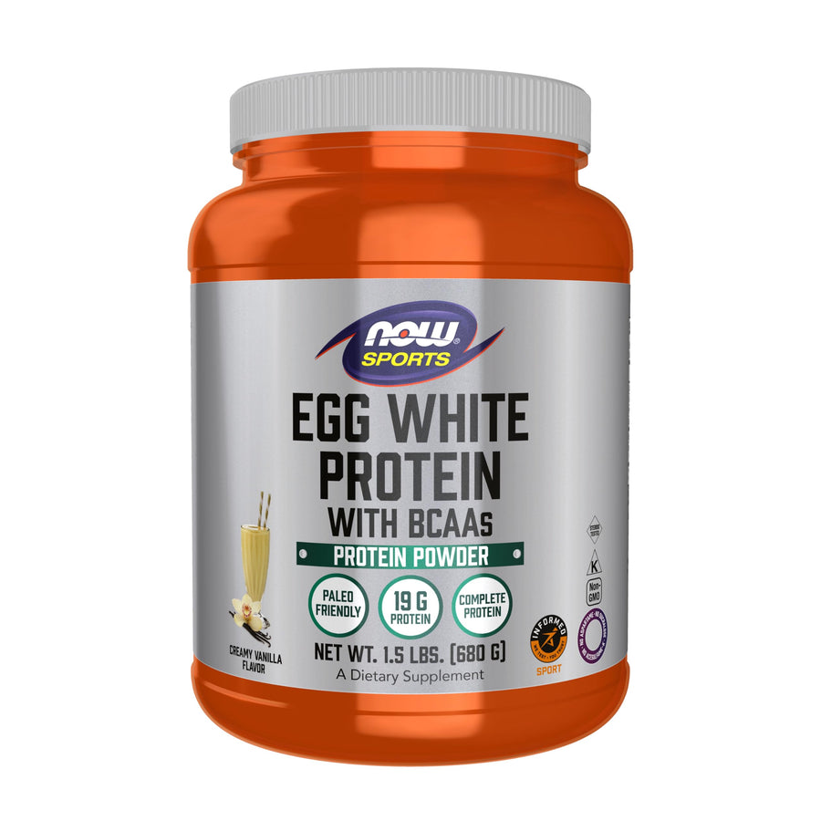 Now Sports Egg White Protein Powder (Vanilla Creme, 1.5