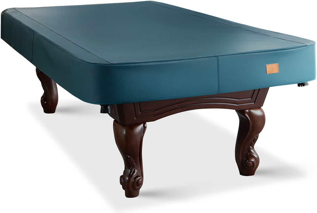 Heavy Duty Leatherette Billiard Pool Table Cover, Waterproof &amp; Tearproof Cover for Pool Table 7/8/9FT (10 Colors Available) (8 Feet/Malachite Green)