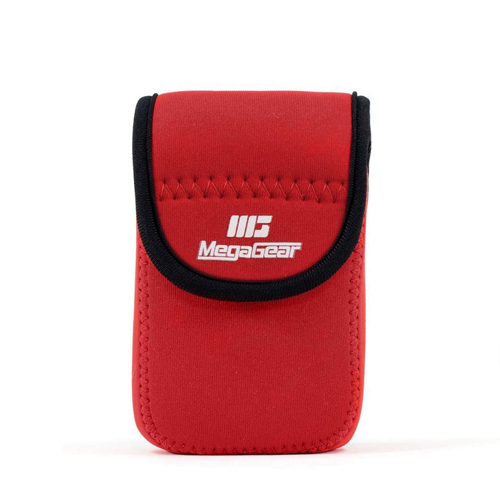 Megagear MG798 Olympus Tough TG-6, TG-5, TG-4, TG-870, TG-860 Ultra Light Neoprene Camera Case, with Carabiner - Red