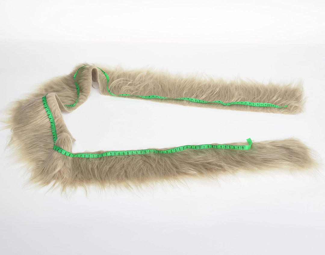 Shaggy Plush Faux Fur Fabric Precut Strips Fluffy Fuzzy