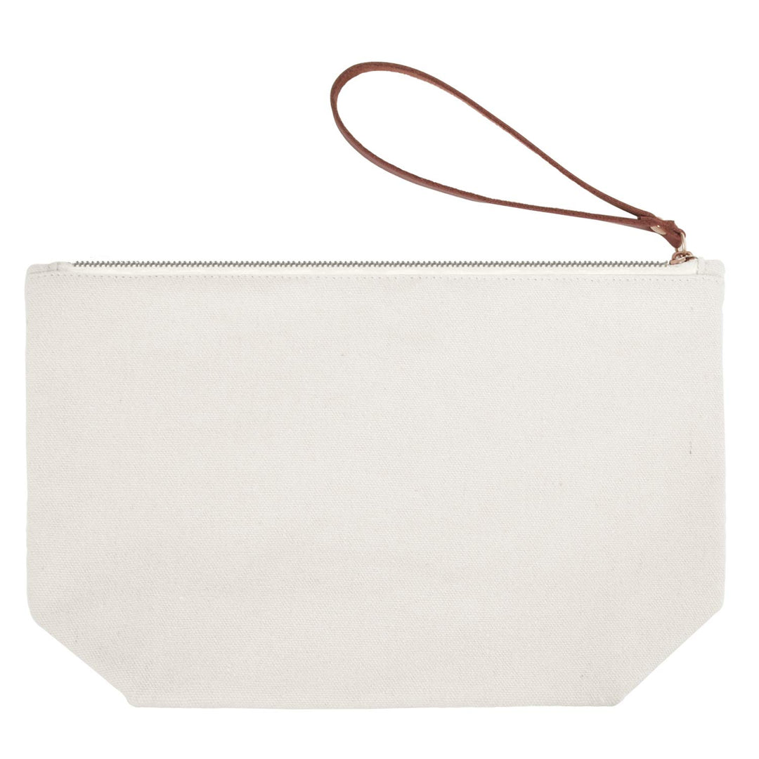 F-Cosmetic Bag: Elegantpark F Initial Monogram Personalized Travel Makeup Cosmetic Bag Wristlet Pouch Gifts with Zipper Canvas