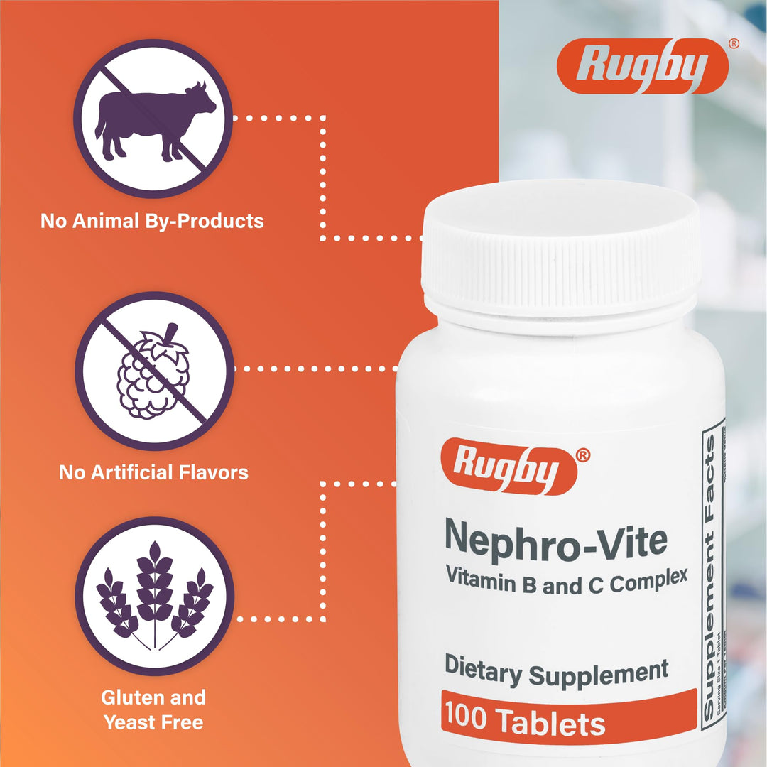 Nephro-Vite Tablets, 100 Count Per Bottle (2 Pack)