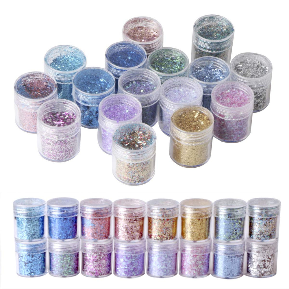 Unime Body Glitter 16 Colors Chunky Glitter For Body Fa