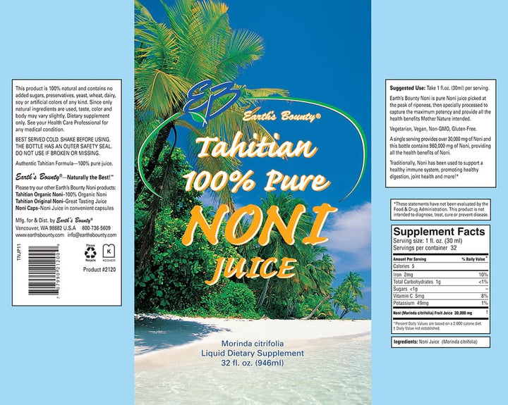 Earth&#39;s Bounty - Pure Noni Juice from Tahiti - 