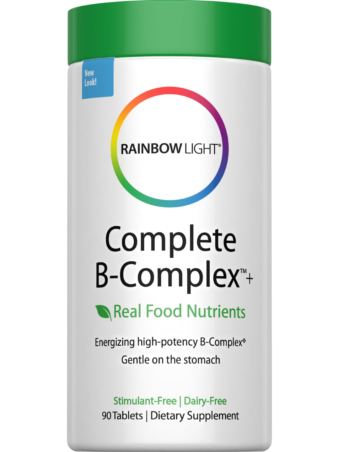 - Complete B-Complex, 90 Count, Food Based, Energy Support