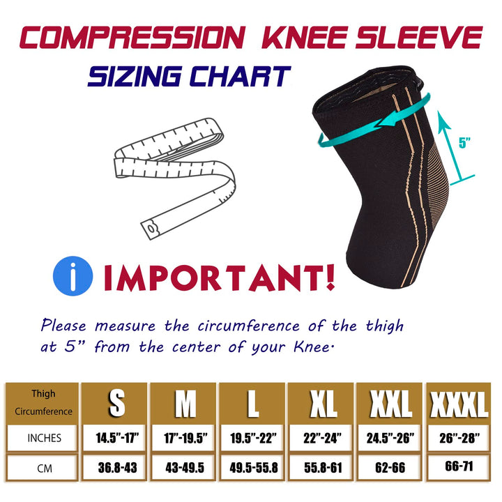 Thx4 Copper Sports Compression Knee Brace for Joint Pai