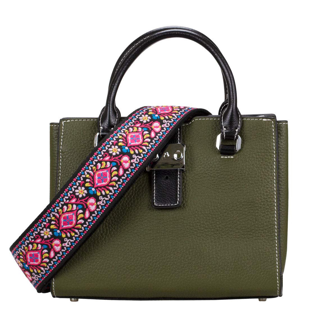 Allzedream Adjustable Guitar Style Purse Strap Replacement Crossbody Bags Jacquard Weave Embroidered (Vernal Equinox)