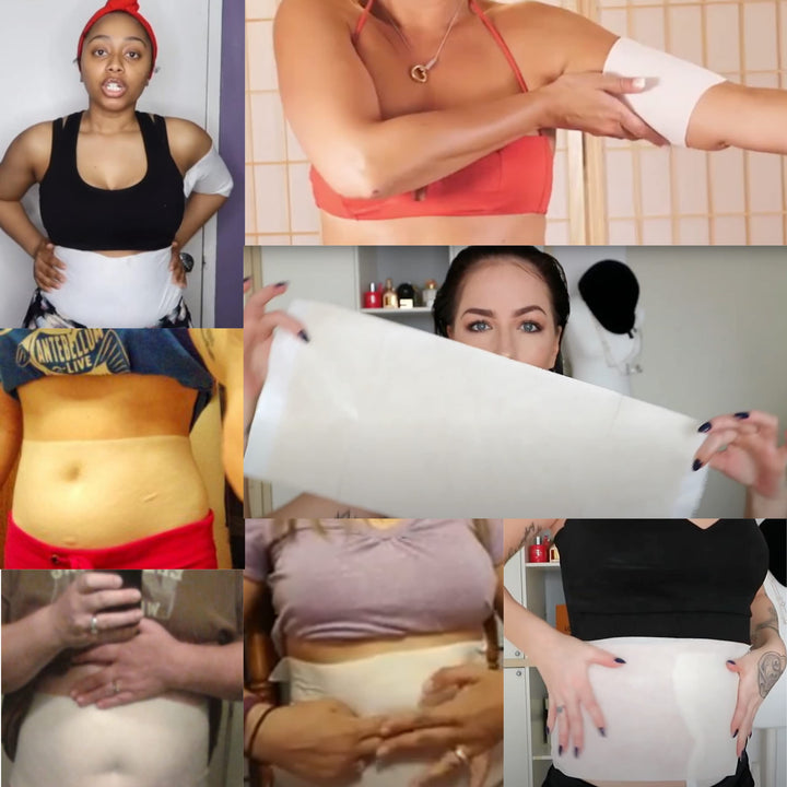 Ultimate Body Wrap Lipo Applicator Wrap 4 Contouring Body Wraps + Defining Conturing Gel