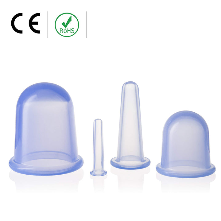 Body Cupping Therapy Sets - Sandine Face Cupping Set - Facial Cupping System - Silicone Massage Cups - Cupping for Cellulite Kit - Ideal to Shape Your Cheeks, Chin by Sandine