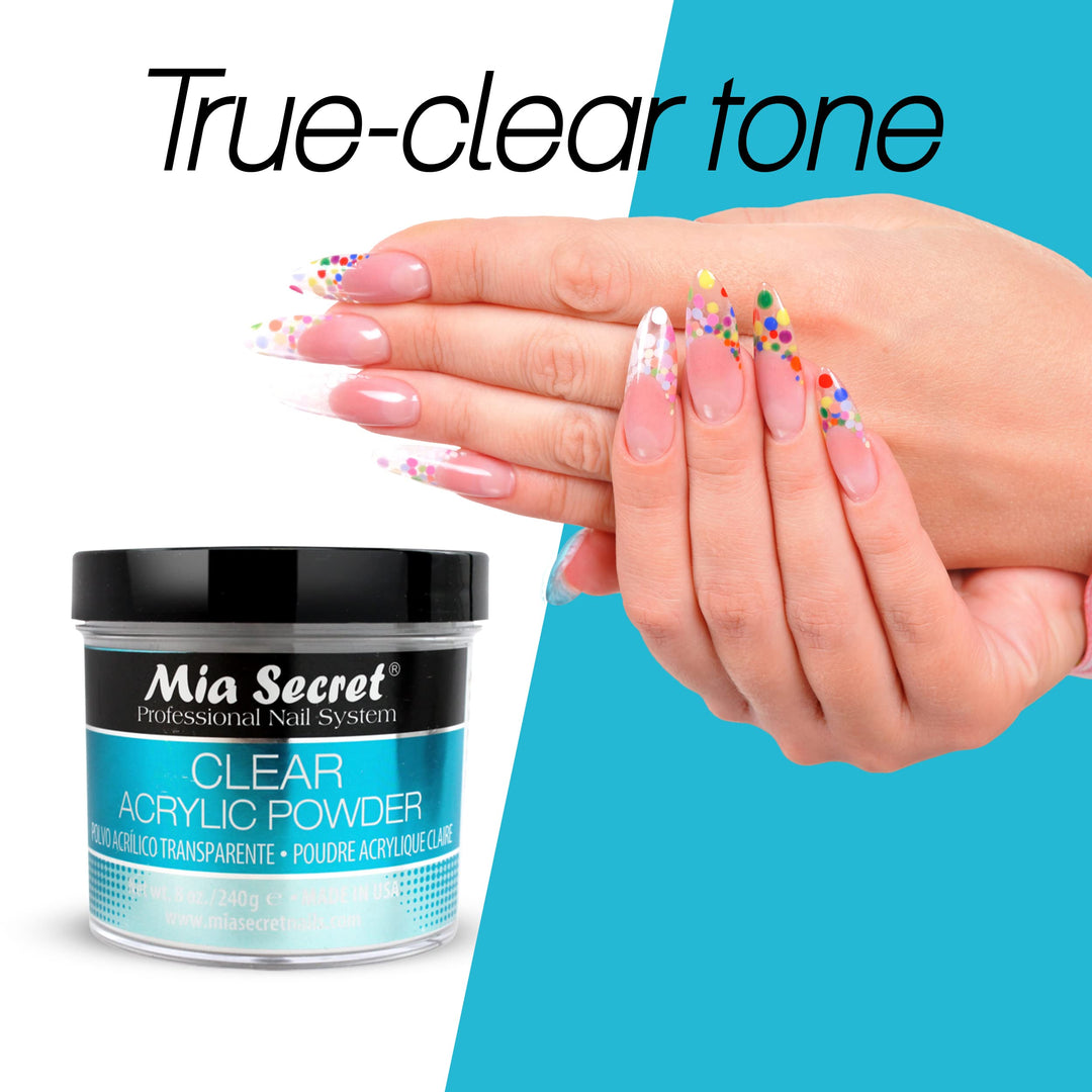 Mia Secret Clear Acrylic Powder (8oz)