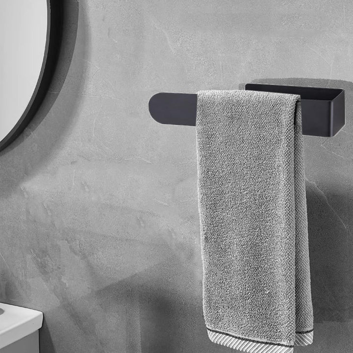 Hand Towel Holder Hand Towel Ring Towel Bar for Bathroom Kitchen Self Adhesive,Stainless Steel Matte Black.