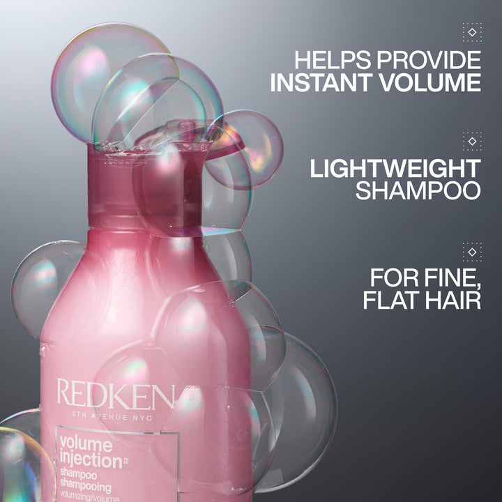 Volume Injection Shampoo | For Fine Hair | Adding lift &amp; Body | Paraben Free | 33.8 fl. Oz (Pack of 1)
