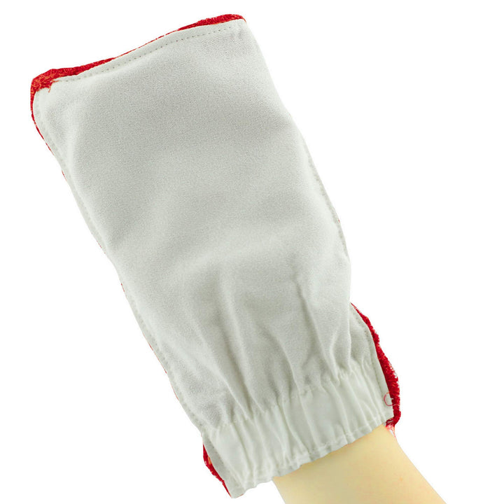 Exfoliating Loofah Glove Scrubber Mitten, Double Sided 